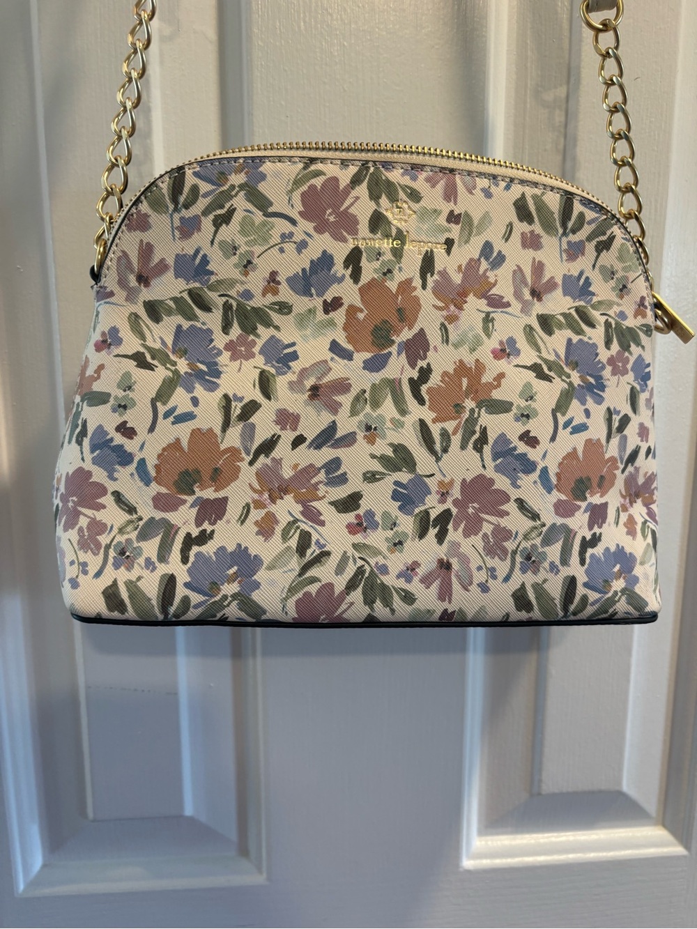 nanette lepore Floral Crossbody Bag in Cream & Multicolor